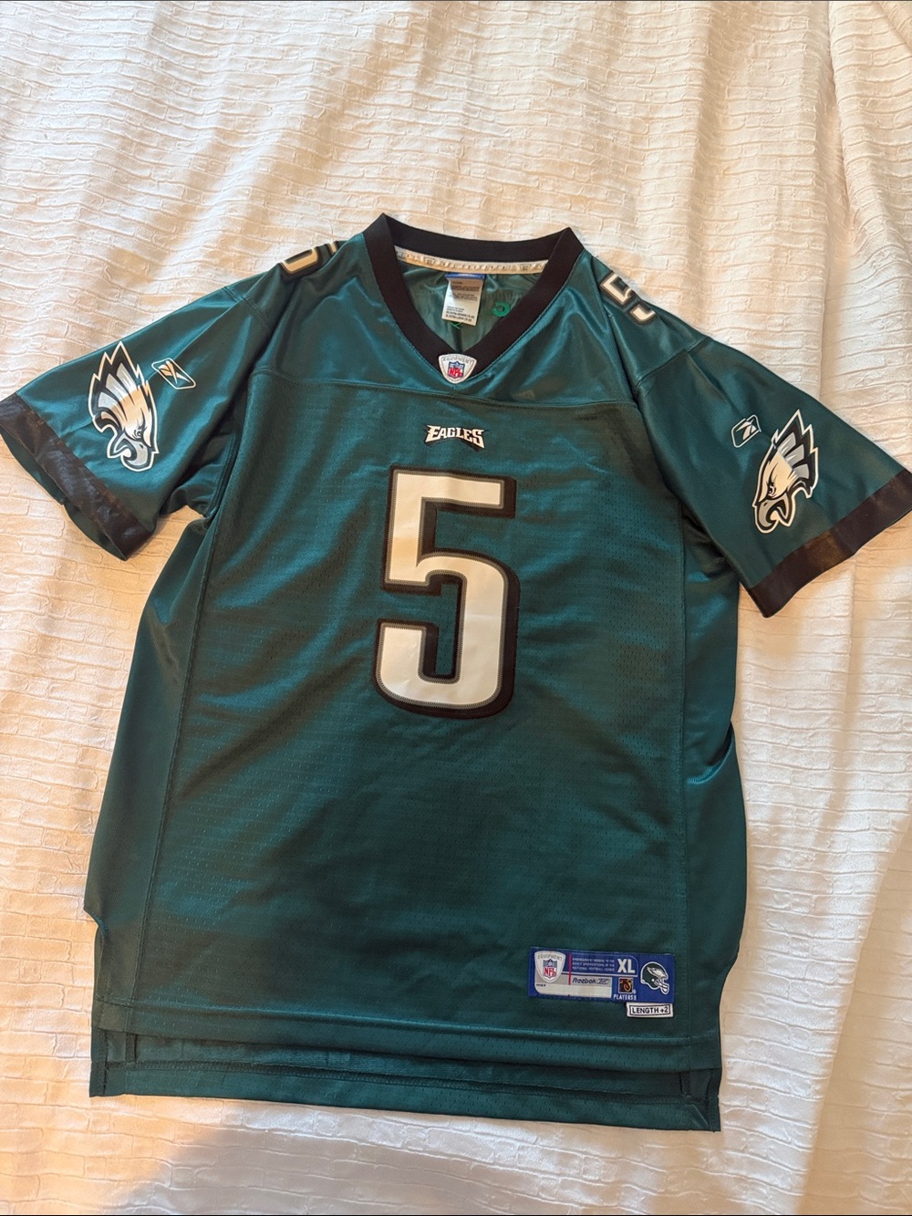 Philadelphia Eagles McNabb #5 Reebok Jersey Youth XL 18 NFL